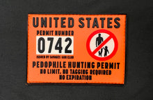 Load image into Gallery viewer, PEDO HUNTING PERMIT - PVC PATCH
