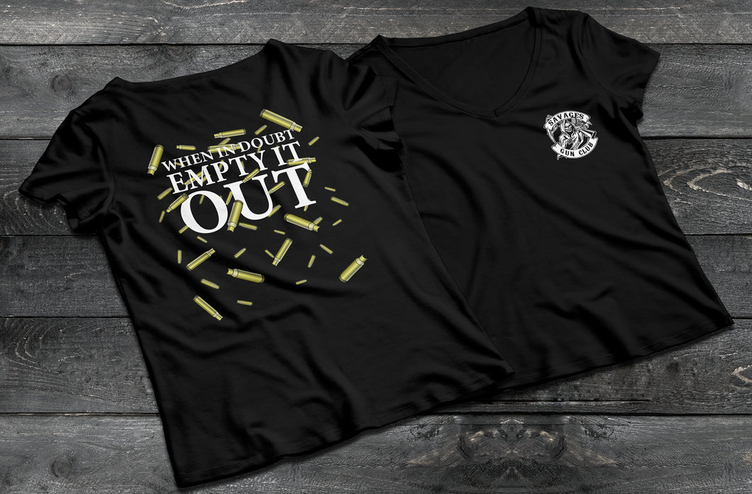 When In Doubt, Empty It Out - Women's V-Neck